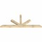 Ekena Millwork Saratoga Rough Sawn Timber Gable Bracket, Douglas Fir, 84"W x 35"H x 4"D x 4"F, 10/12 Pitch GBW084X35X0404SAR00RDF - alternate 5